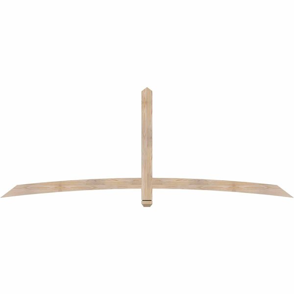 Ekena Millwork Bellingham Smooth Timber Gable Bracket, Douglas Fir, 96"W x 36"H x 1 1/2"D x 3 1/2"F, 9/12 Pitch GBW096X36X0204BEL00SDF - main